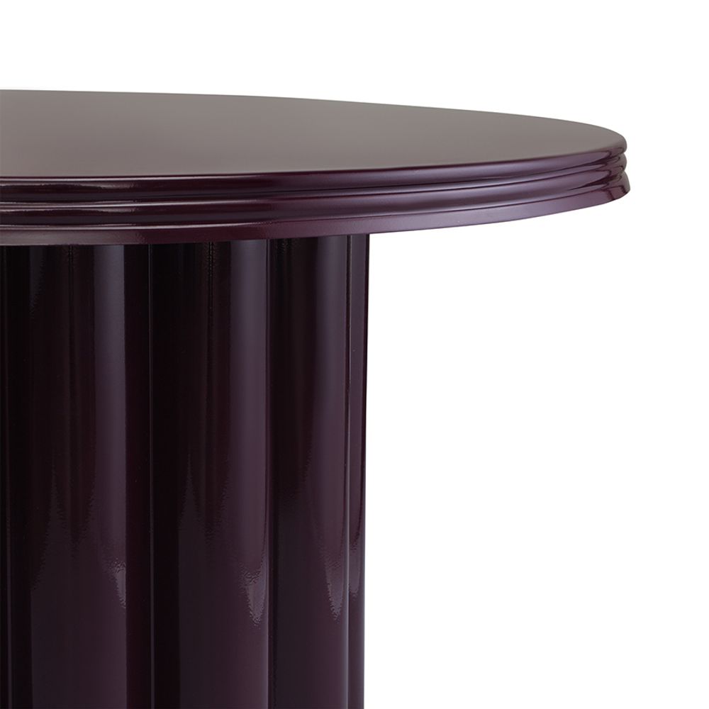 Столик кофейный Vivlend, Ø57 см, ночная слива