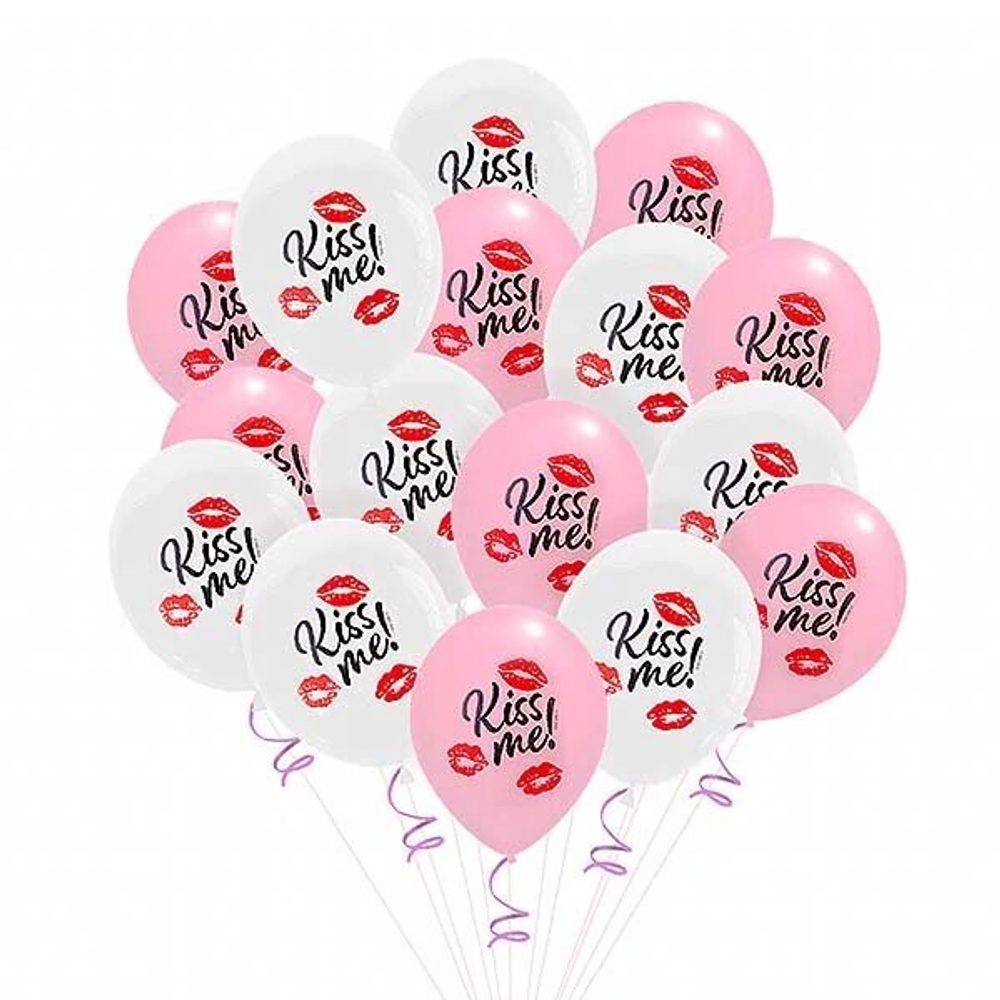 Букет шаров Kiss me! - 15 шариков