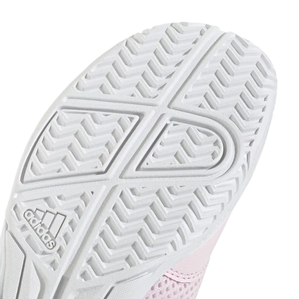 Детские Кроссовки теннисные  Adidas Courtflash K - distilled pink/cloud white/cloud white