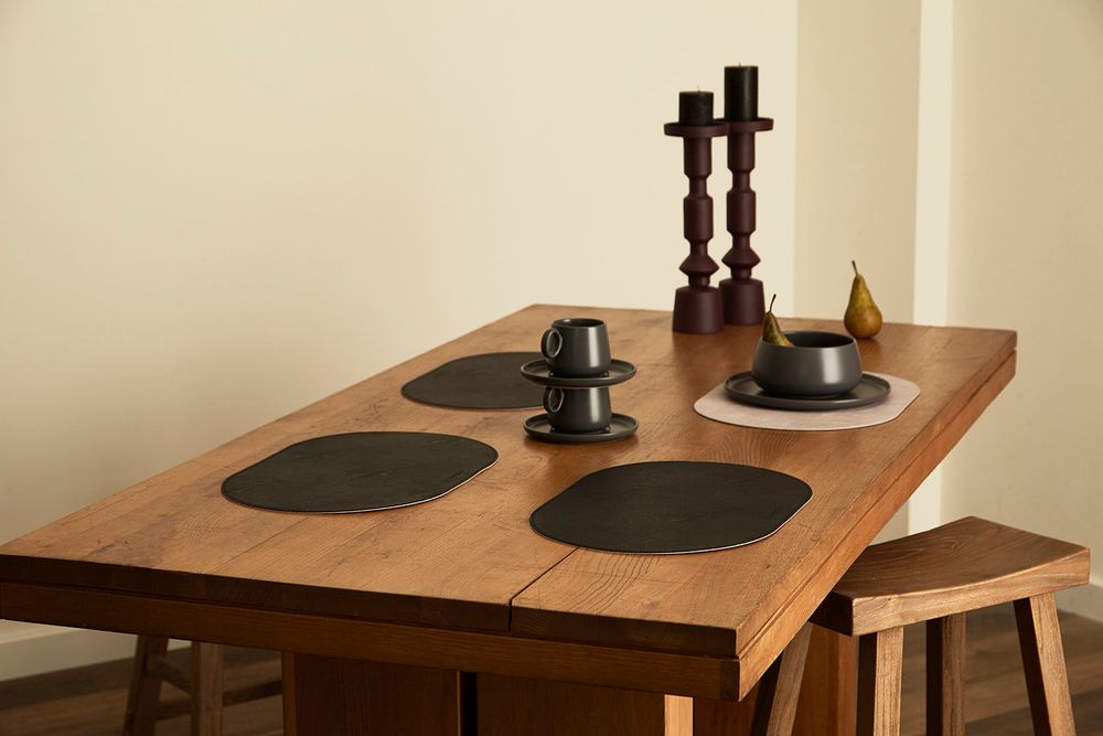 Набор из двух салатников темно-серого цвета из коллекции Essential, 800 мл