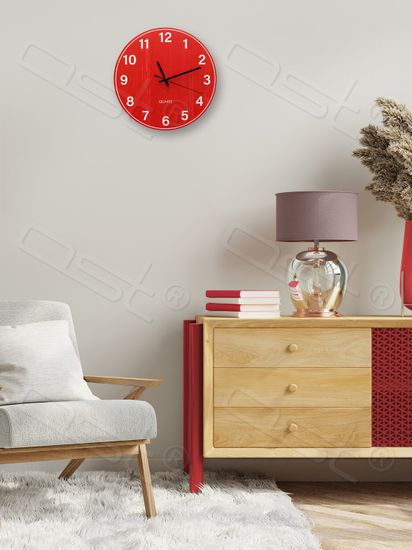 Настенные часы "Bright red"