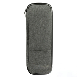 Органайзер пенал для проволоки, спиц, стеков и других инструментов для рукоделия (серый, на молнии)