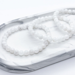 Браслет, лунный камень, диаметр бусин около 6 мм, размер 17 см