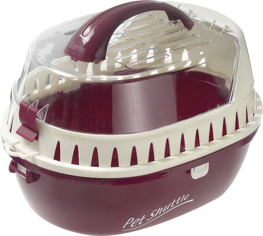 Транспортный бокс для перевозки мелких животных Soraya,S 32x19x21,5 см, бордовый, Flamingo