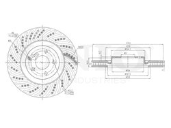 Диск тормозной передний UNIO BRD-20582