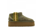 UGG Classic Ultra Mini Braid Platform Burnt Olive