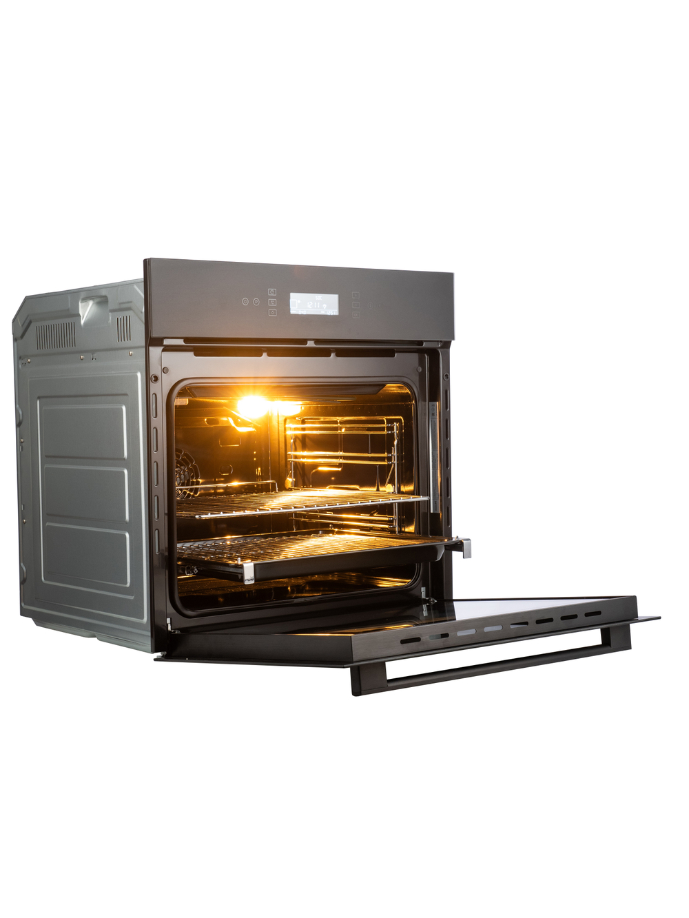 Духовой шкаф электрический встраиваемый MBO 6711W-NMT (BLACK) черный нано- матовое стекло, 70л, 11 режимов, до 250 Со (MACBI)