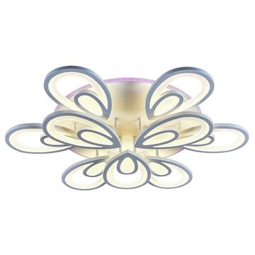 Светодиодная люстра 288W+42W 3000К-6500К RGB 1507/6+3 WHT белый Profit Light