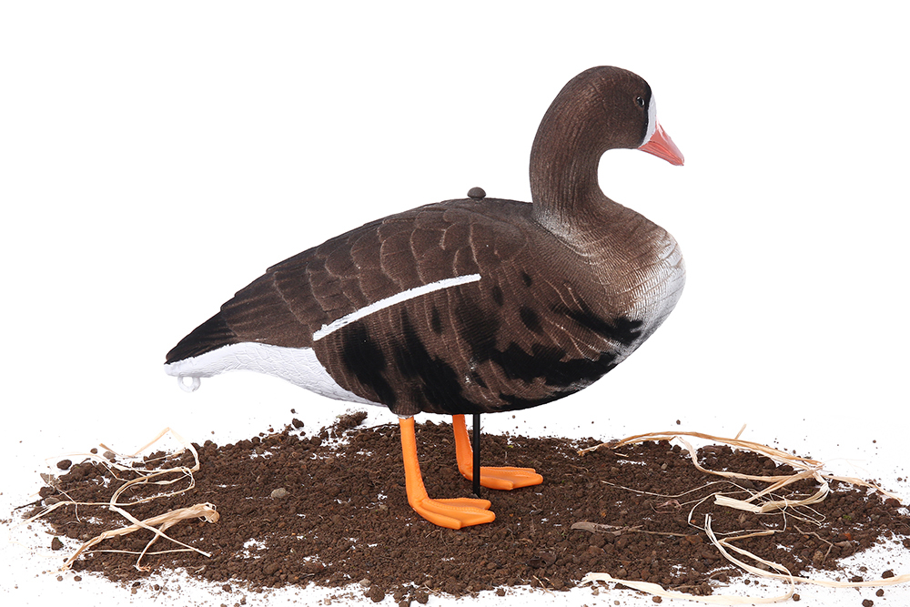 Белолобый гусь Softplast 3D ЖИВОЕ ПЕРО мод. BS-3D-UV