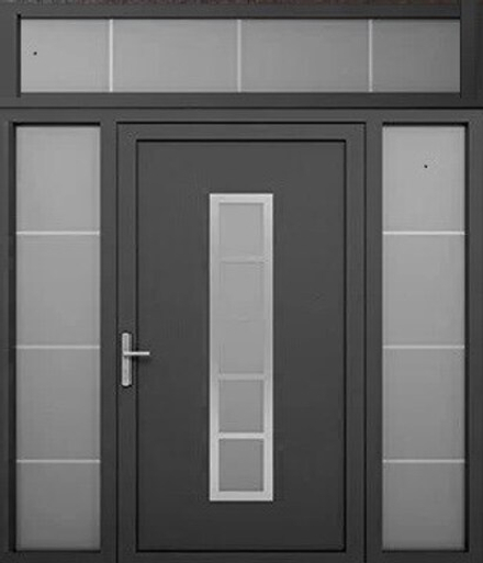 Двуполая входная дверь Север 3 полки ( Любой размер )