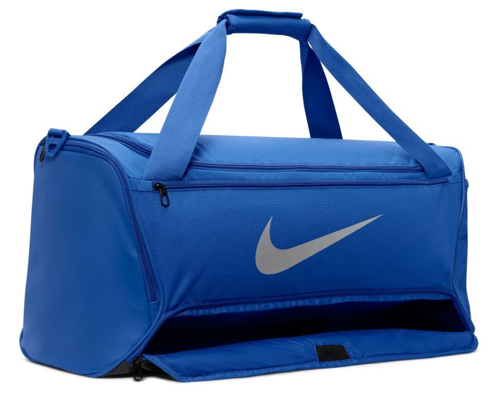 Сумка спортивная Nike Brasilia 9.5 Training Duffel Bag - game royal/black/metallic silver