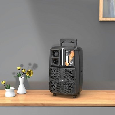 Портативная колонка HOCO BS37, 15W, BT5.0, 1800mAh, микрофон в комплекте Black