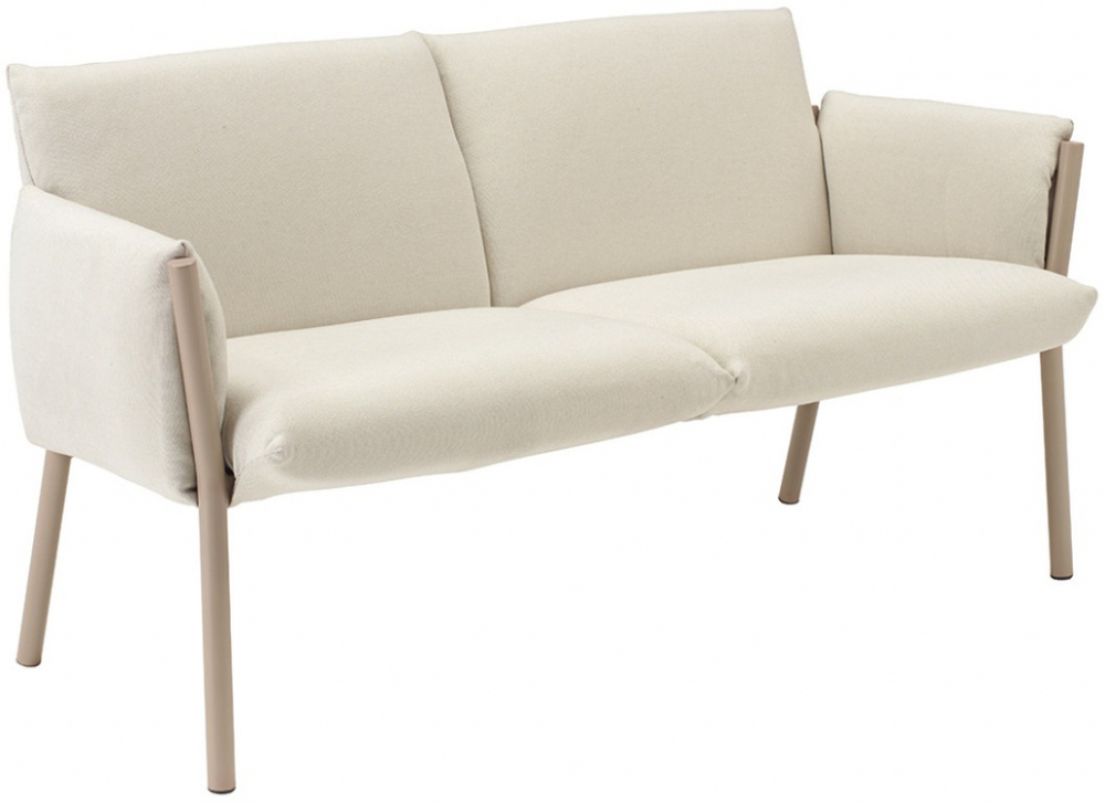 Диван плетеный с подушками Scab Design Brezza, тортора, бежевый