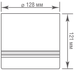 Накладной светодиодный светильник, 23 Вт,  IP44