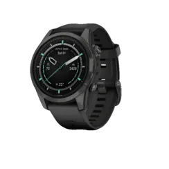 Garmin epix Pro (Gen 2) Sapphire Edition 42 мм, титановый, угольно-серый, DLC, черный ремешок