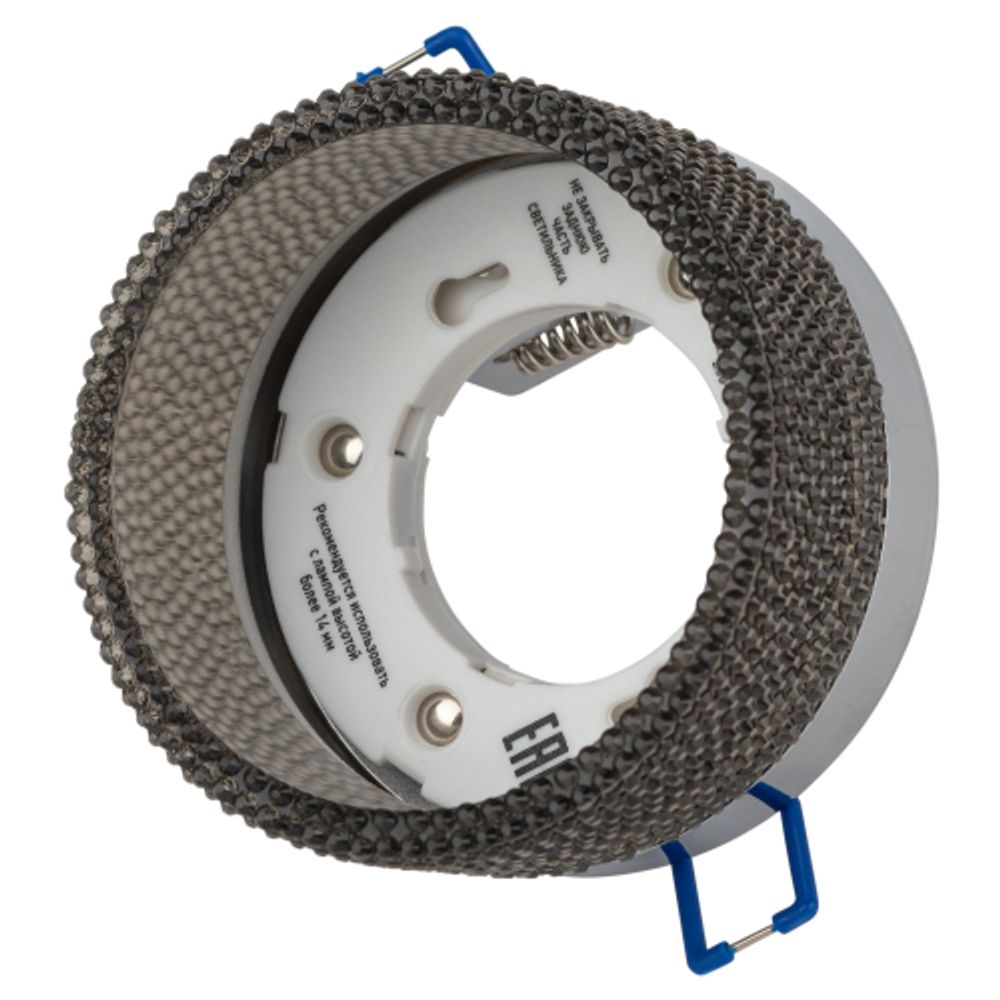 Светильник встраиваемый ЭРА DK97 CH/BK под лампу GX53 хром/черный | Встраиваемые светильники Для ламп GX53