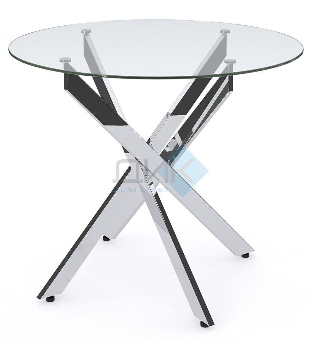 Стол DikLine R90 опоры хром