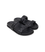 Кожаные шлепанцы Alohas - черный(S100288)