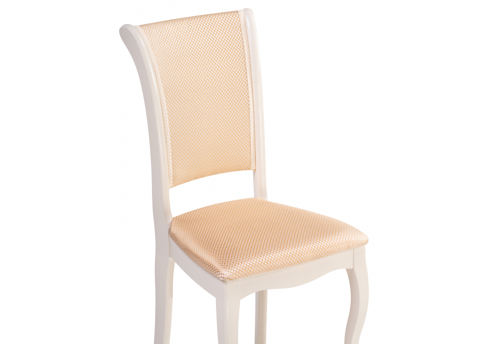 Стул деревянный Woodville Фабиано 308 камелия, ромб 01, ножки белые