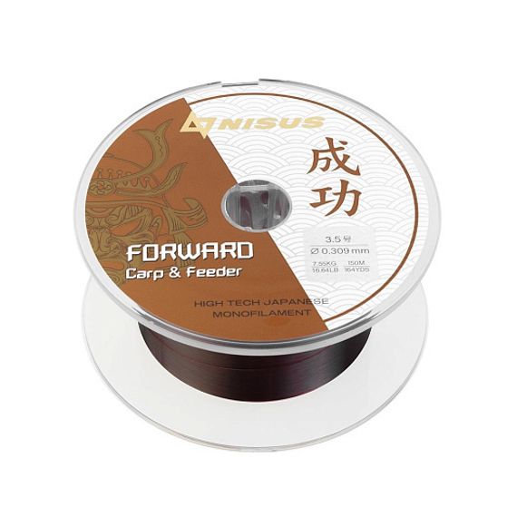 Леска FORWARD Carp&Feeder brown 0,309mm/150m Nylon (N-FCF-0309-150) Nisus