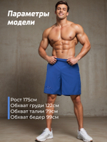 Шорты с легинсами тренировочные Legenda Gym Navy темно-синий