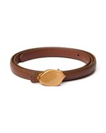 Ремень с декоративной пряжкой коричневый