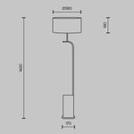 Напольный светильник (торшер) Maytoni MOD437FL-03B