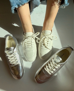 Базовые кеды из натуральной кожи Base white comfort