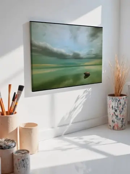 Картина на стену 40 X 50 Лодка