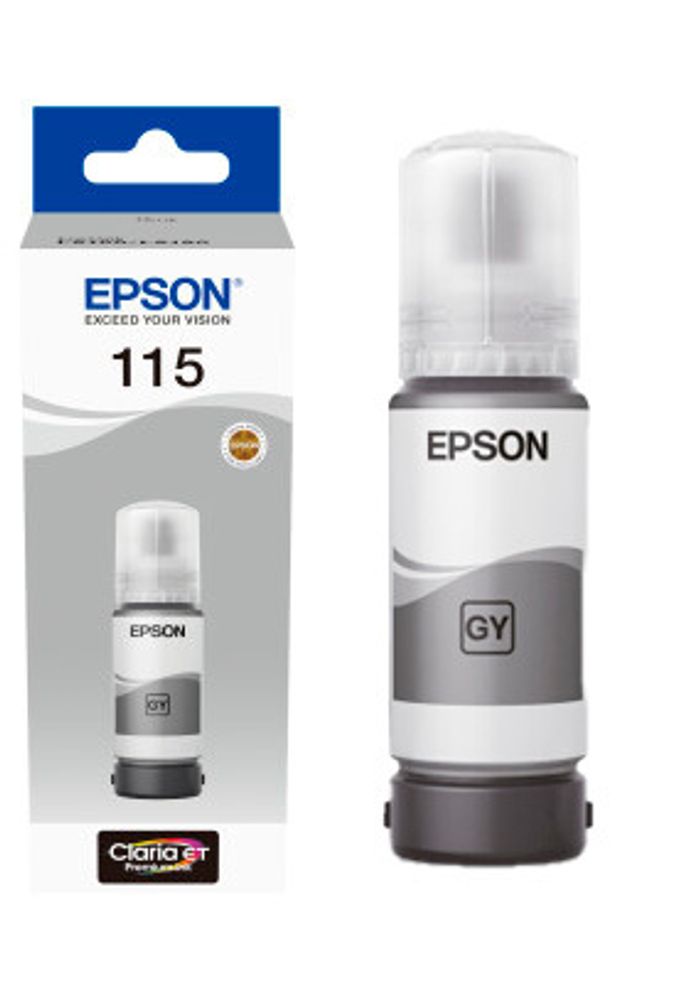 Контейнер с чернилами Epson EcoTank 115 (C13T07D54A) для L8160/8180 серый