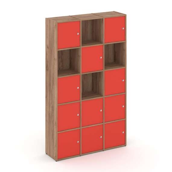 Locker plus Комплект №9 LK.K-009 Дуб Табак/Красный 1188*350*1983