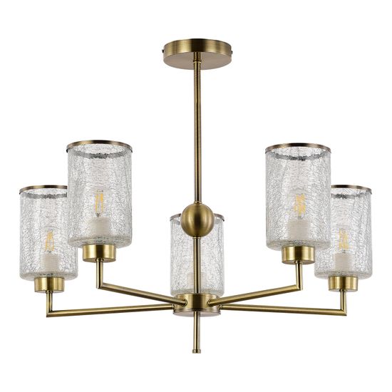 SLE1046-302-05 Светильник потолочный Бронза/Прозрачный E27 5*60W VESTRE