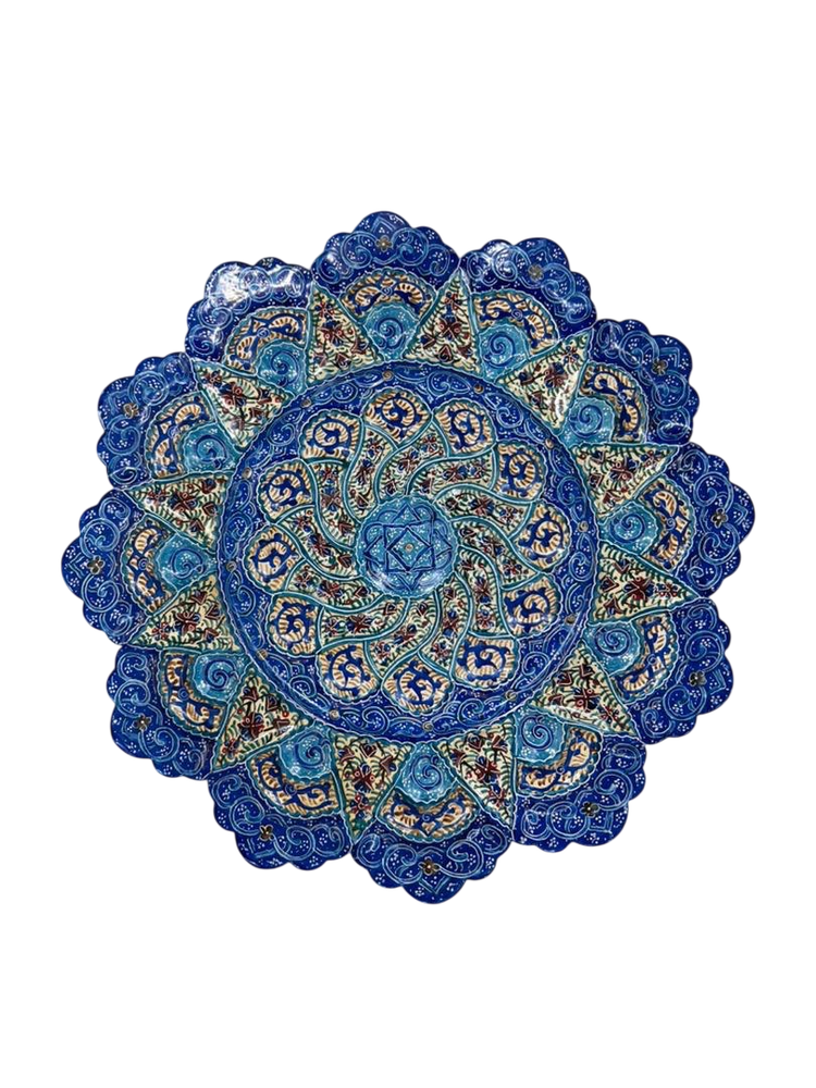 Тарелка минакари ручной работы из Исфахана (25 см) 181220251 Иран