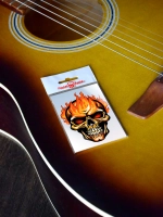 Стикер - Череп в огне