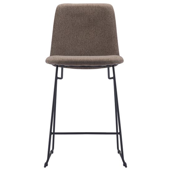 Стул барный niels, рогожка, темно-коричневый