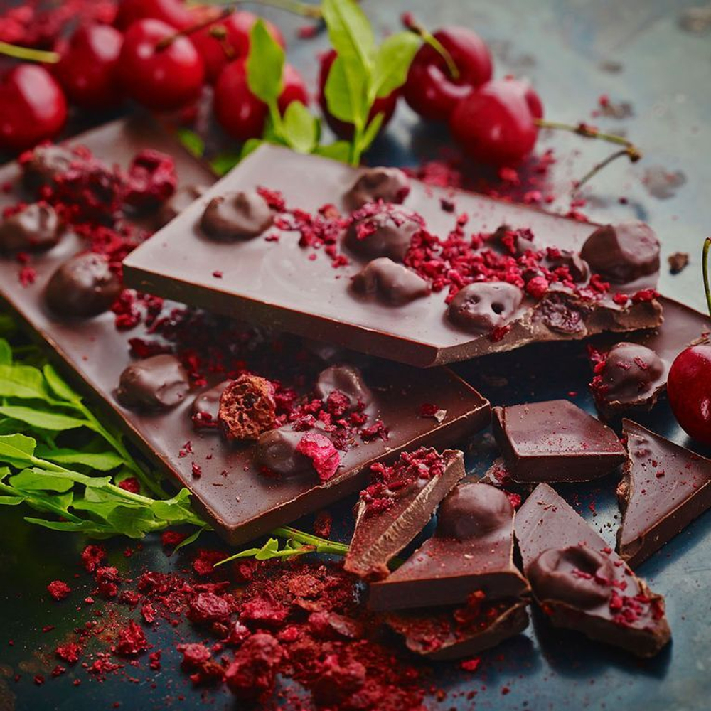 Вишня сублимированной сушки, слайсы, 250 гр.