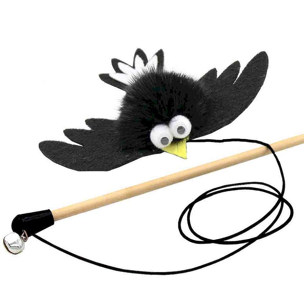 Махалка Дразнилка для кошек GoSi "Ласточка Виктория" из натуральной норки, этикетка флажок Махалка Дразнилка для кошек GoSi "Ласточка Виктория" из натуральной норки, этикетка флажок