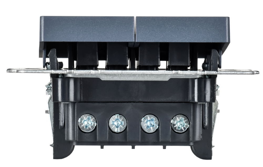 BRITE Выключатель 2-клавишный перекрестный 10А ВС10-2-3-БрМ маренго IEK