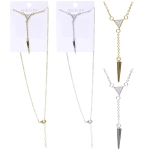 Подвеска из гиппоалергенного сплава со стразами «ЭФОРИЯ», цвет серебро и золото, d-20см/6,5см