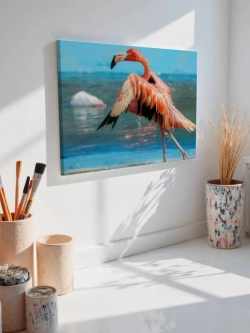 Картина на стену 40 X 50 Фламинго