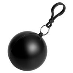 Дождевик в круглом футляре Nimbus, черный