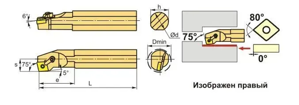 Державка S20R-MCKNR12 Deskar