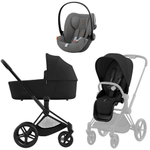 Коляска Cybex Priam IV Matt Black complete Cloud G Lava Grey Base G 4 в 1 Sepia Black