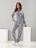 Костюм с брюками КБфл-90М/серый-меланж-п