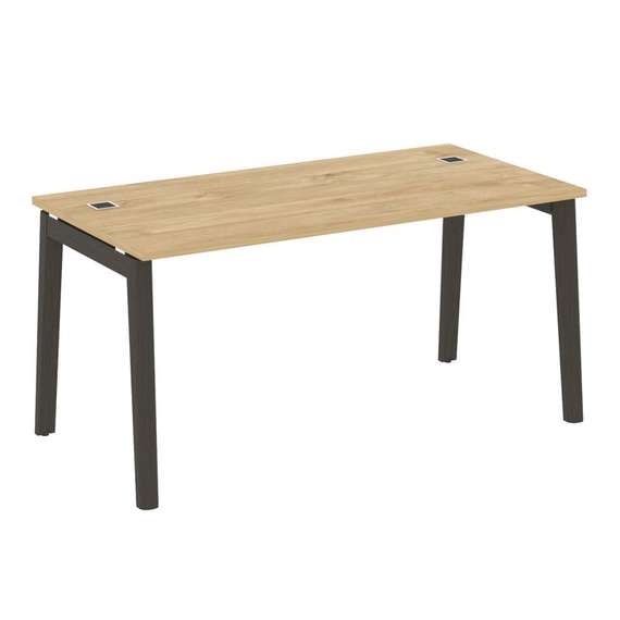 Onix Wood Direct Стол руководителя OW.SRR-4.8 Тиквуд Светлый/Дуб Темный/Металл Антрацит 1580*800*750