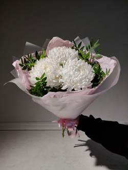 Букет из хризантем и альстромерии (С0033)