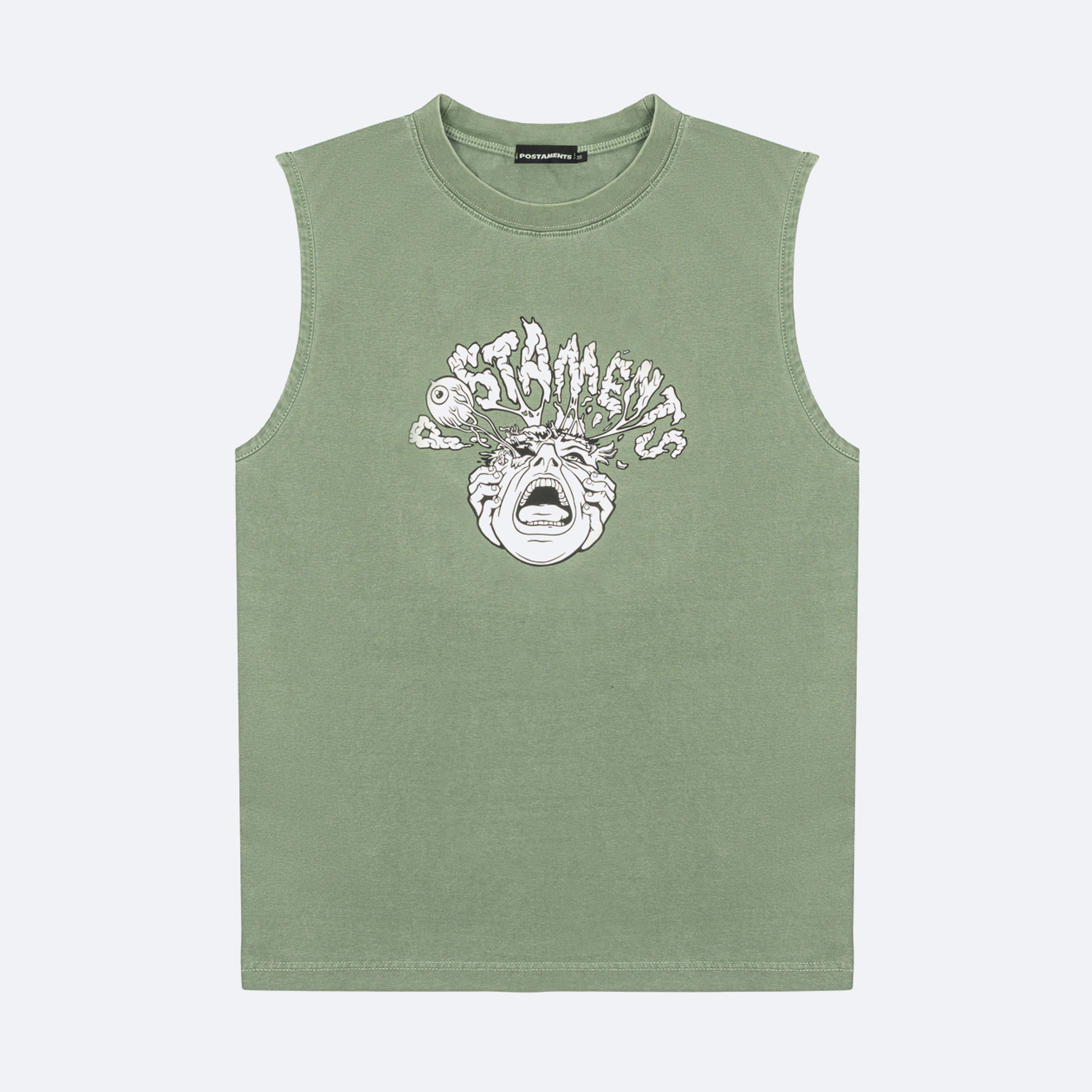 Футболка без рукавов Postaments Brain Bang GD (khaki) артикул: - купить в магазине Дайс