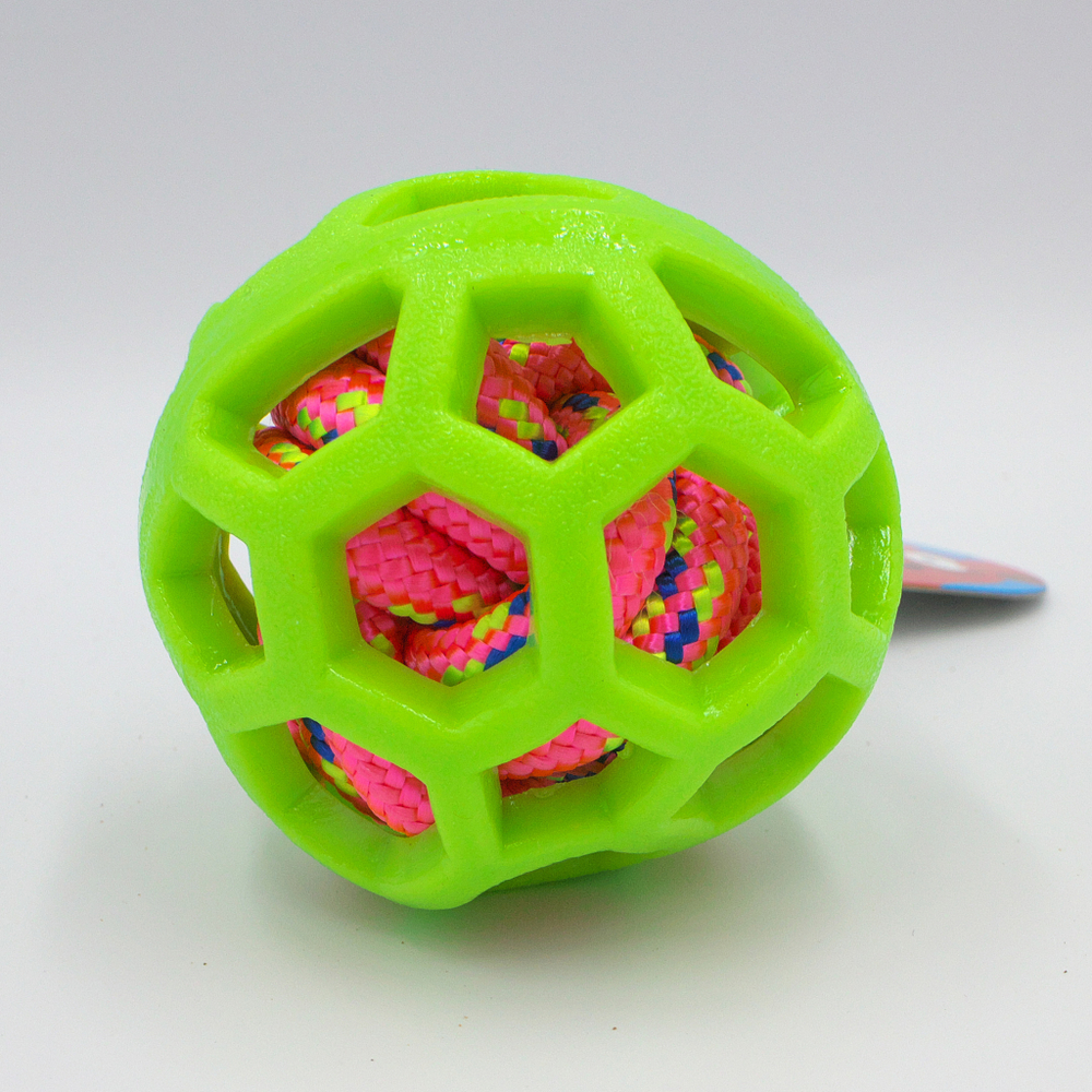 Мяч с канатным мячом внутри (из нетоксичной термопластичной резины, 7,6 см) NEMS
