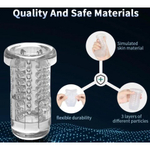 Автоматический мастурбатор с фрикцией и функцией вращения на подставке