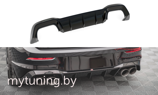 Диффузор бампера заднего V.2 для VOLKSWAGEN Golf VIII R (20-...)